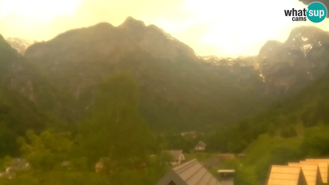 Webcam Trenta – View of Šplevt, Pihavec and Prisojnik