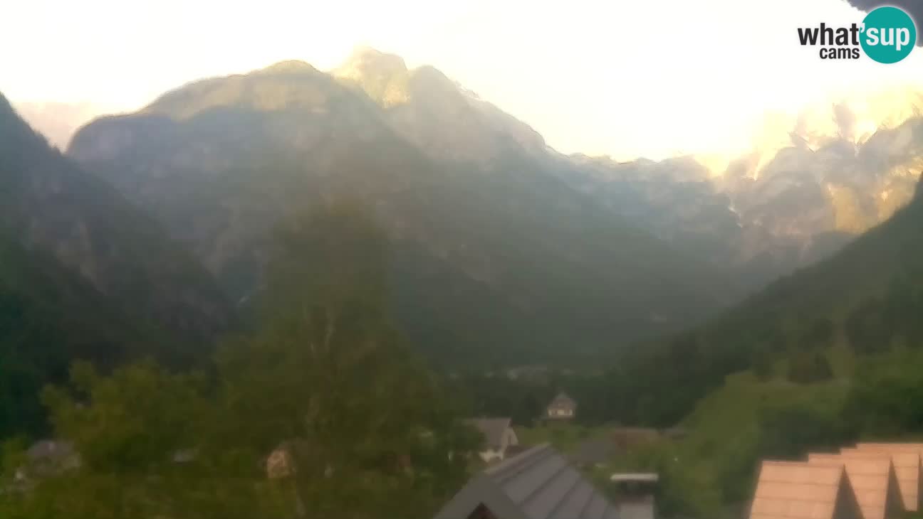 Webcam Trenta – View of Šplevt, Pihavec and Prisojnik