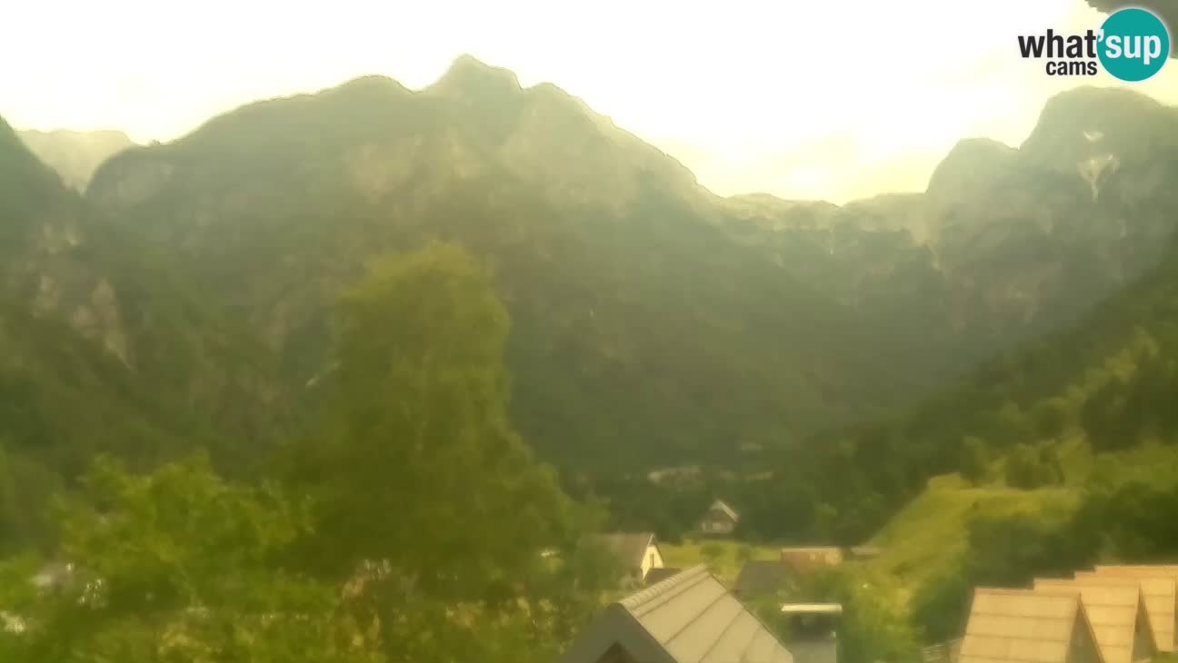 Webcam Trenta – View of Šplevt, Pihavec and Prisojnik