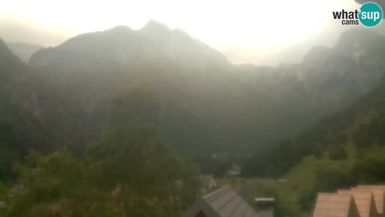 Webcam Trenta – View of Šplevt, Pihavec and Prisojnik