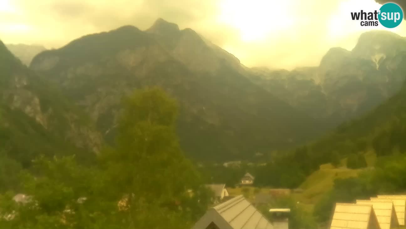Webcam Trenta – View of Šplevt, Pihavec and Prisojnik