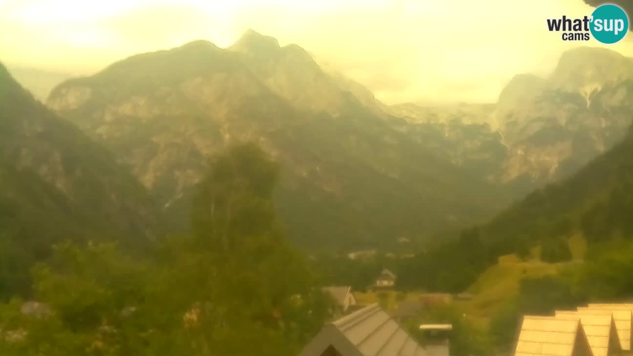 Webcam Trenta – View of Šplevt, Pihavec and Prisojnik