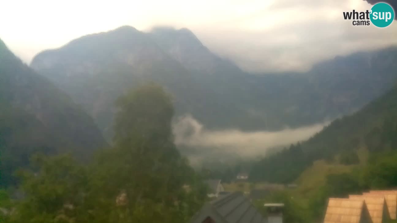 Webcam Trenta – View of Šplevt, Pihavec and Prisojnik