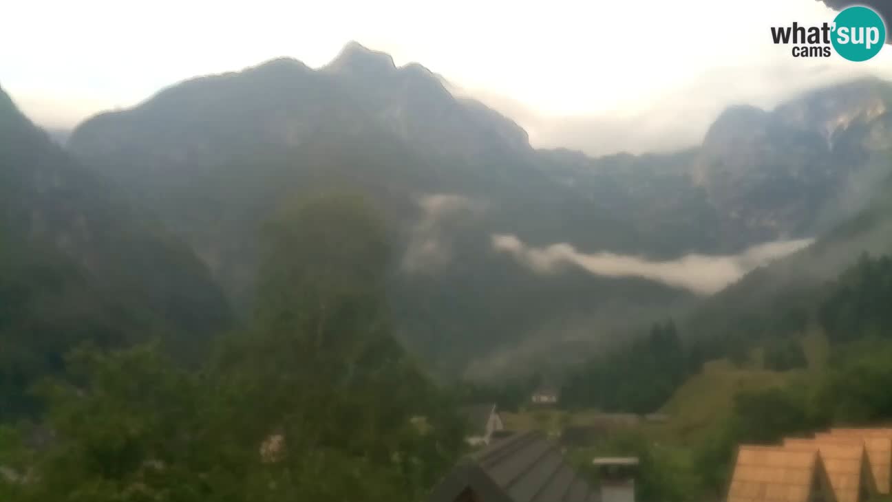 Webcam Trenta – View of Šplevt, Pihavec and Prisojnik