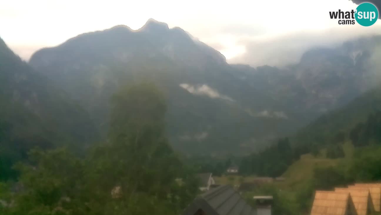 Webcam Trenta – View of Šplevt, Pihavec and Prisojnik