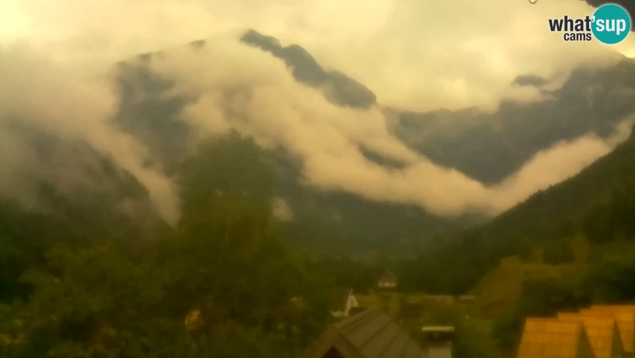 Webcam Trenta – View of Šplevt, Pihavec and Prisojnik