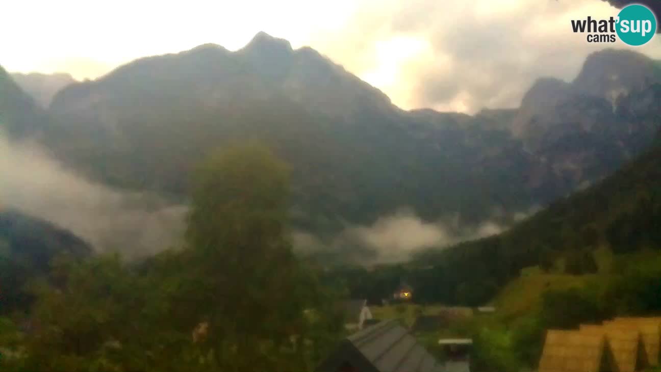 Webcam Trenta – View of Šplevt, Pihavec and Prisojnik