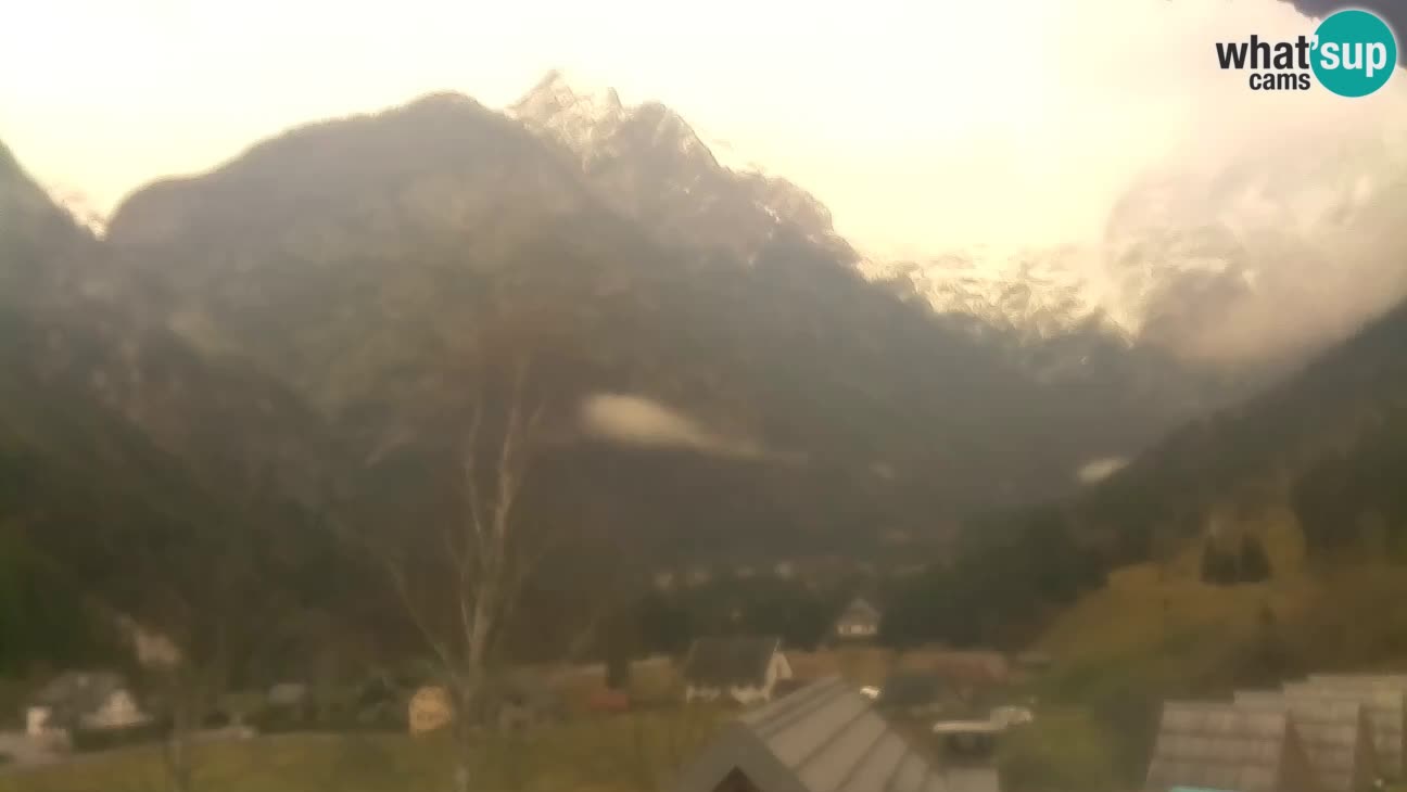 Webcam Trenta – View of Šplevt, Pihavec and Prisojnik