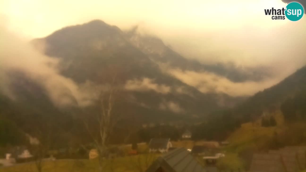 Webcam Trenta – View of Šplevt, Pihavec and Prisojnik