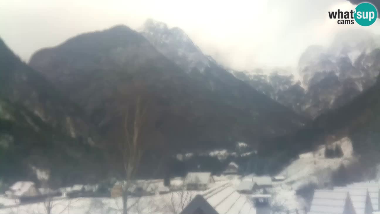 Webcam Trenta – View of Šplevt, Pihavec and Prisojnik