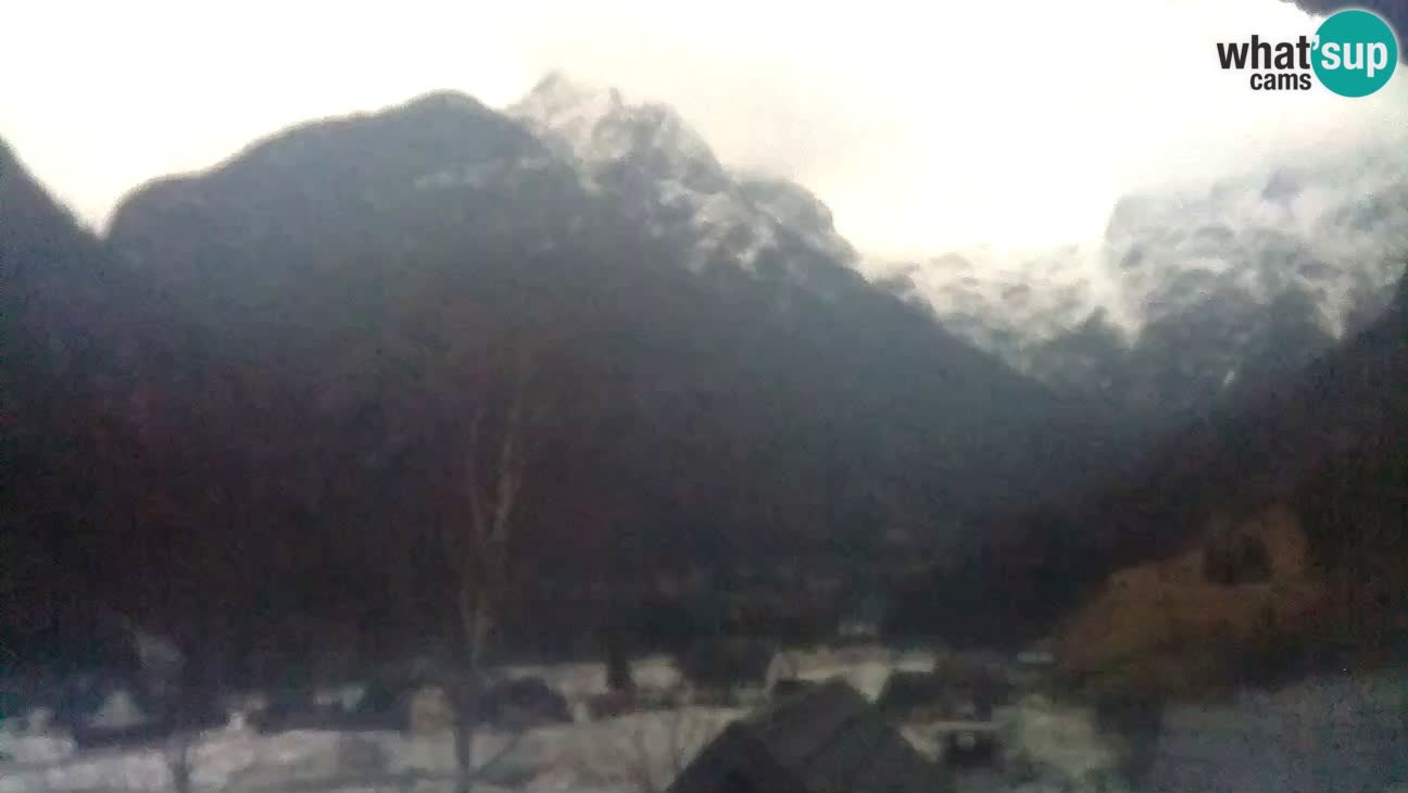 Webcam Trenta – View of Šplevt, Pihavec and Prisojnik