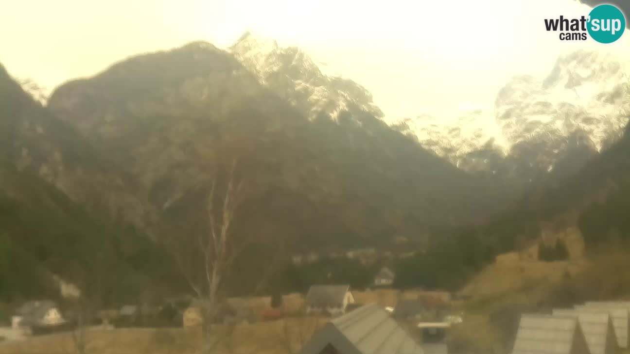 Webcam Trenta – View of Šplevt, Pihavec and Prisojnik