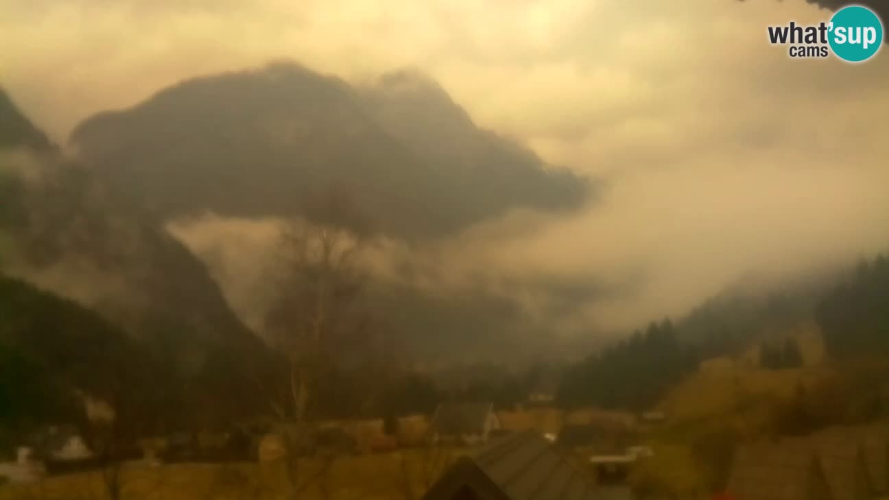 Webcam Trenta – View of Šplevt, Pihavec and Prisojnik