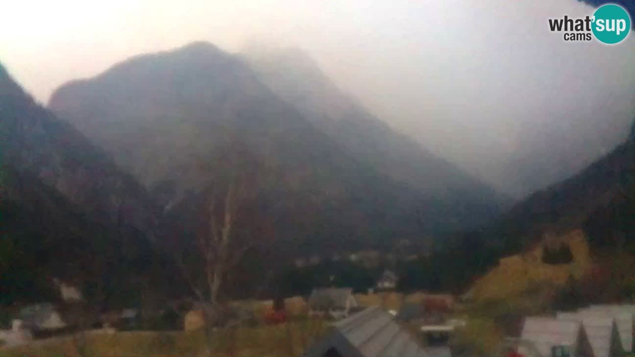 Webcam Trenta – View of Šplevt, Pihavec and Prisojnik