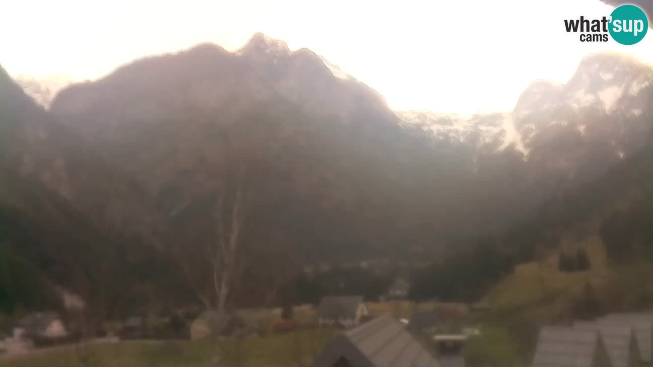 Webcam Trenta – View of Šplevt, Pihavec and Prisojnik