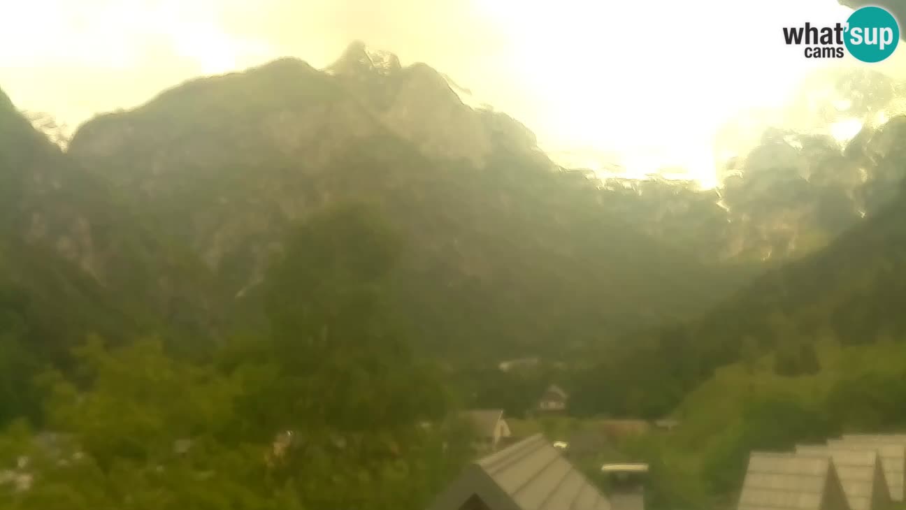 Webcam Trenta – View of Šplevt, Pihavec and Prisojnik