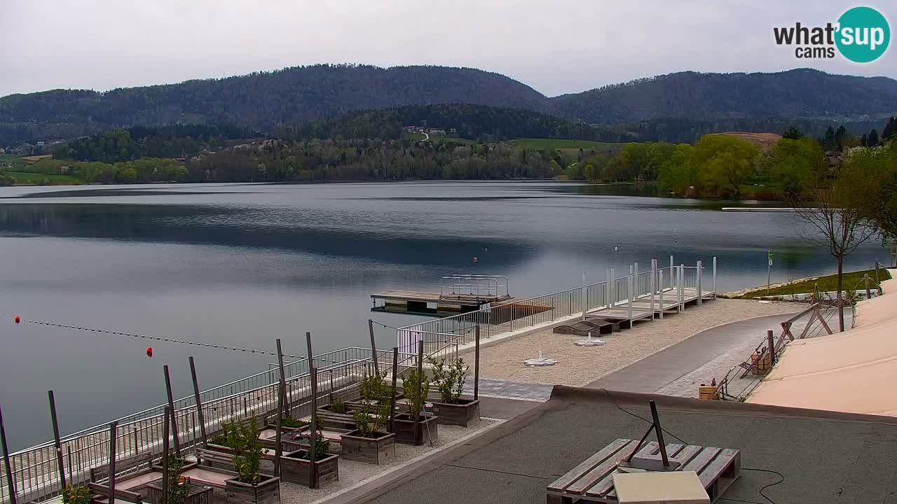 Spletna kamera Velenjsko jezero – Pogled v živo z Velenjske plaže