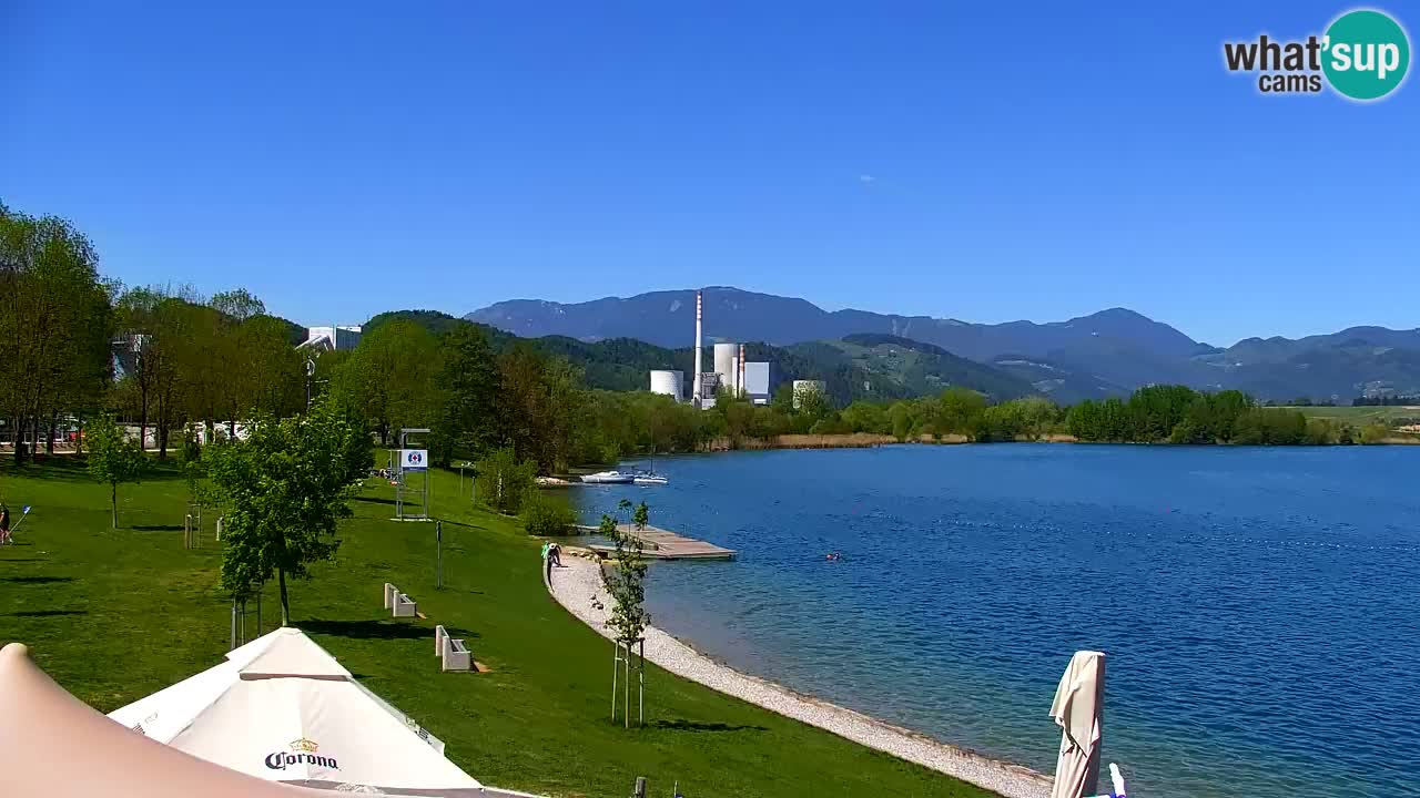 Web kamera Velenjsko jezero – Plaža Velenje uživo