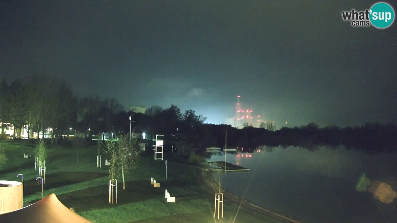 Webcam lago Velenje – Vista en directo desde Velenje Beach