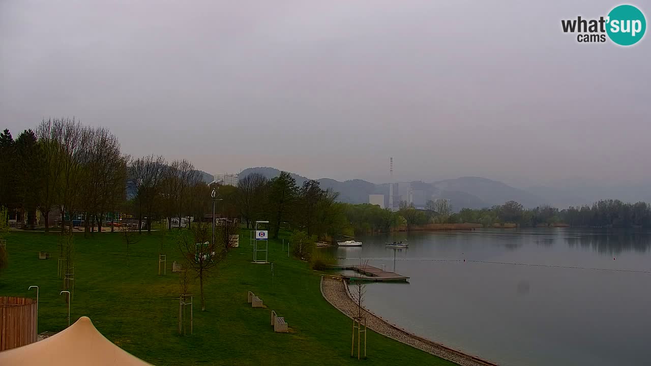Webcam lac de Velenje – Vue en direct depuis Velenje Beach