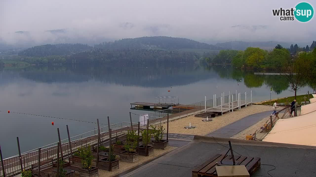 Spletna kamera Velenjsko jezero – Pogled v živo z Velenjske plaže