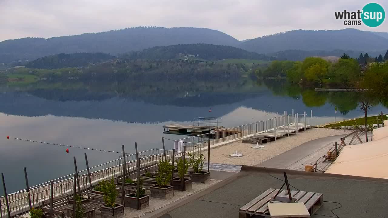 Webcam lac de Velenje – Vue en direct depuis Velenje Beach