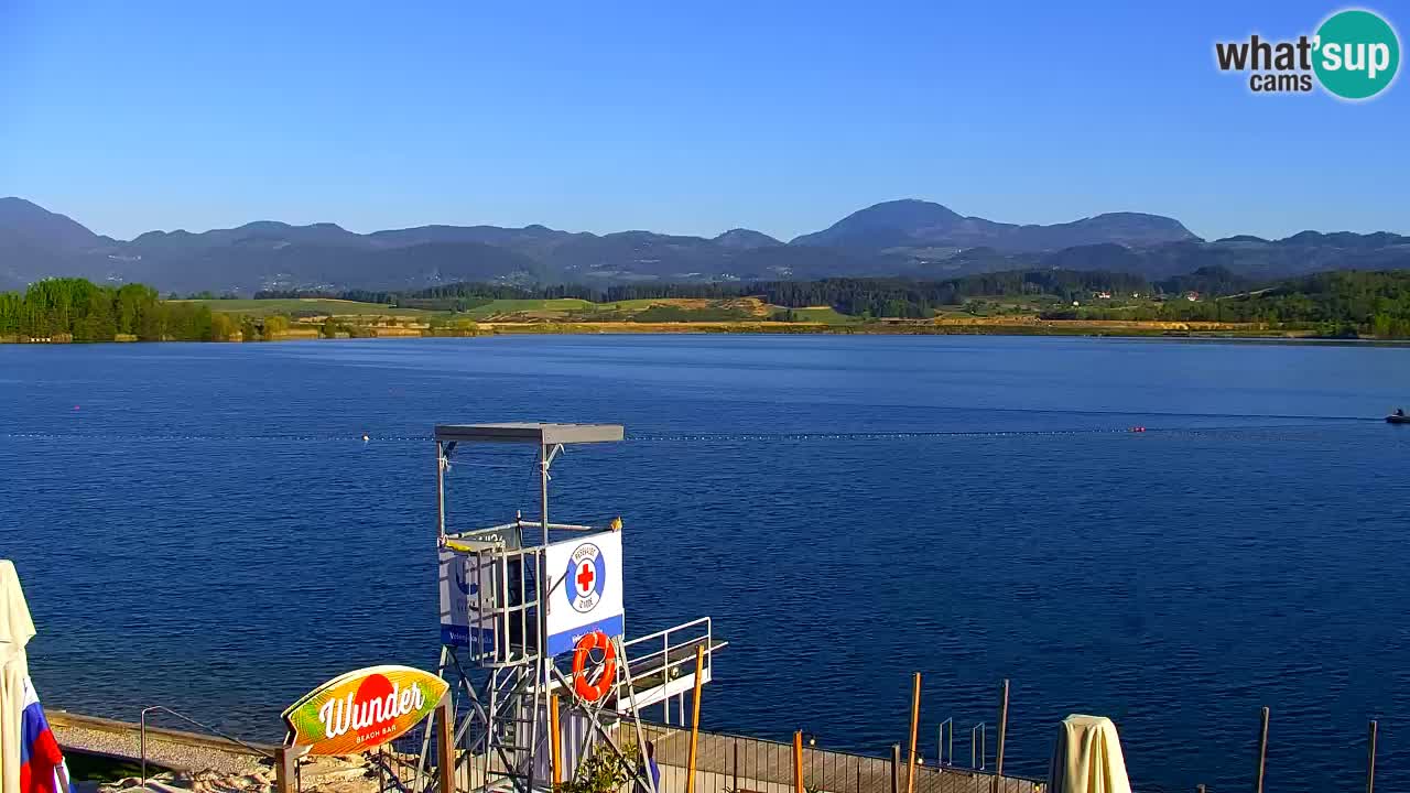Webcam lac de Velenje – Vue en direct depuis Velenje Beach