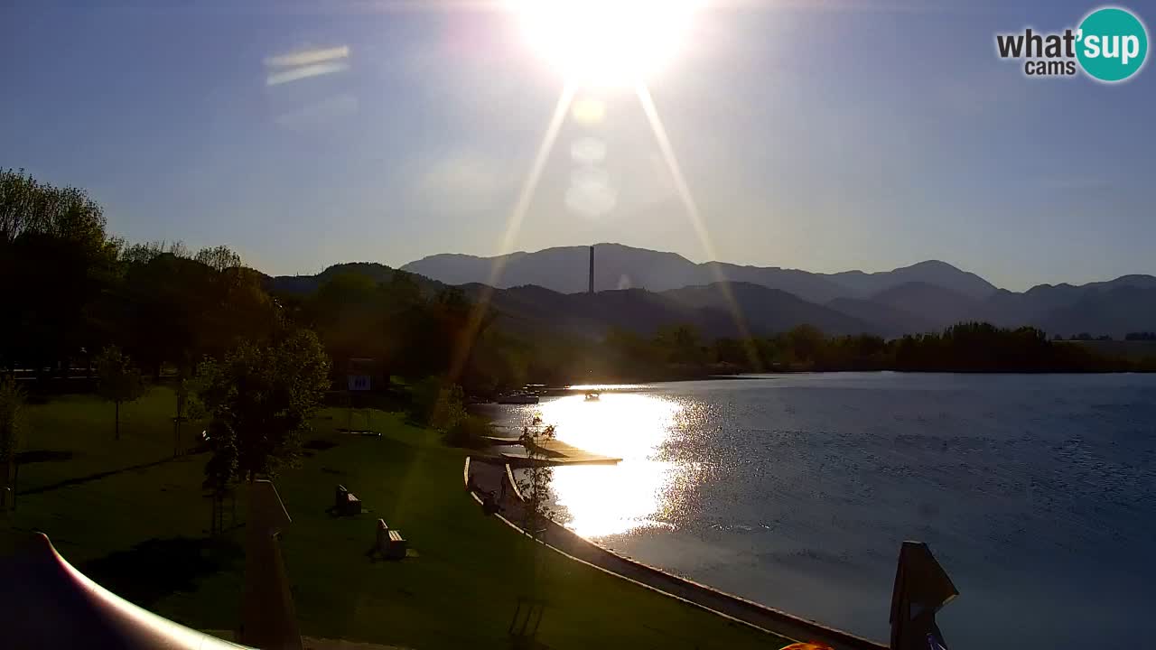 Webcam lago Velenje – Vista en directo desde Velenje Beach
