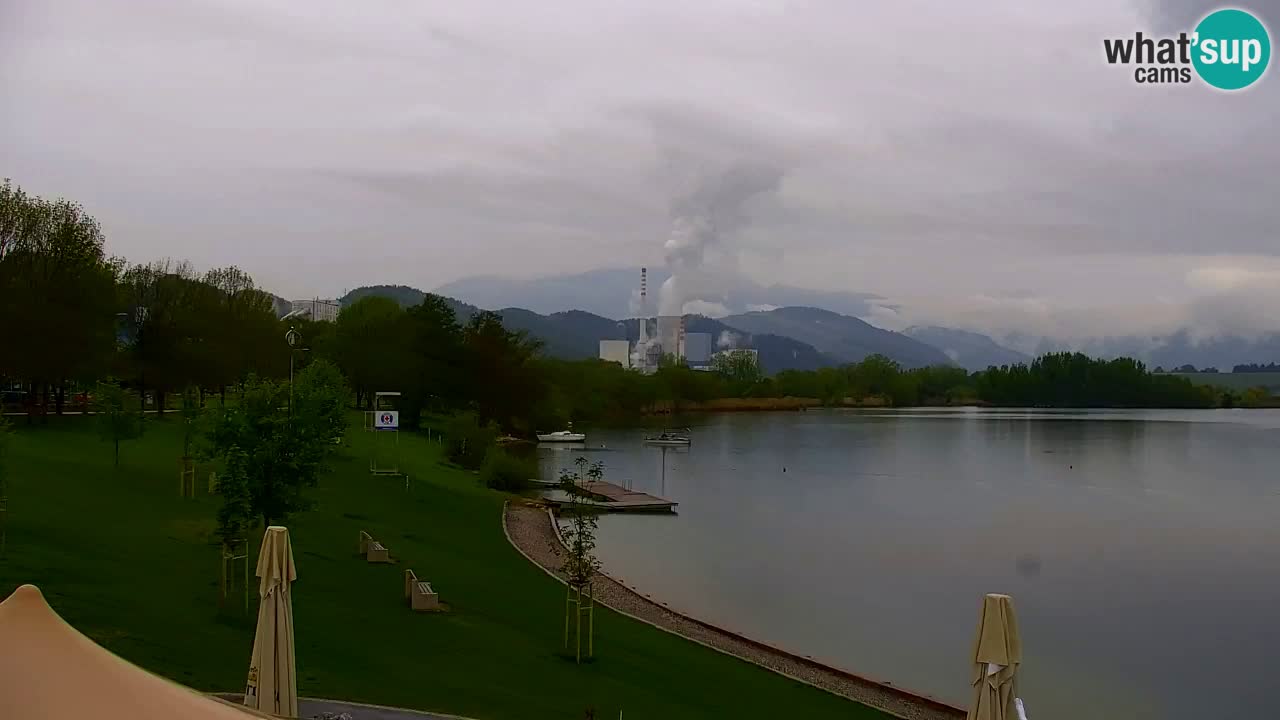 Web kamera Velenjsko jezero – Plaža Velenje uživo