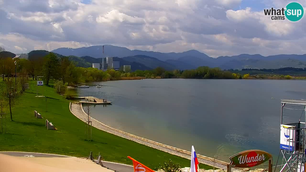Webcam lac de Velenje – Vue en direct depuis Velenje Beach