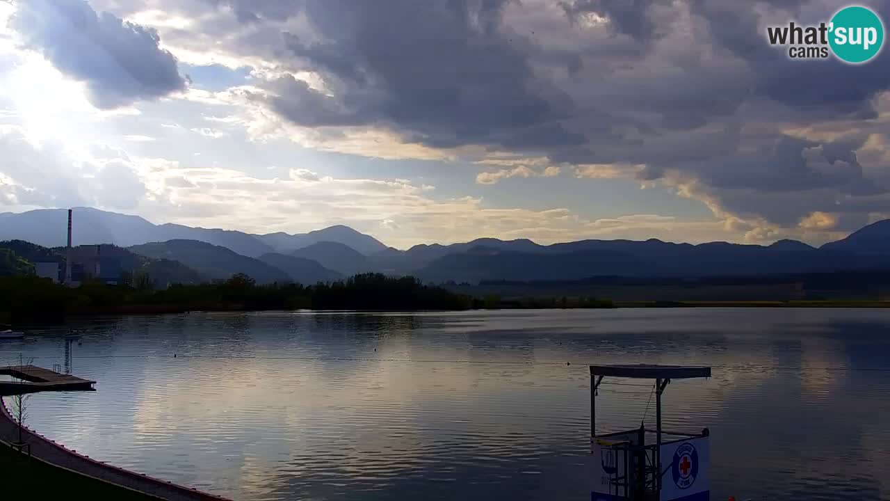 Webcam lago Velenje – Vista en directo desde Velenje Beach