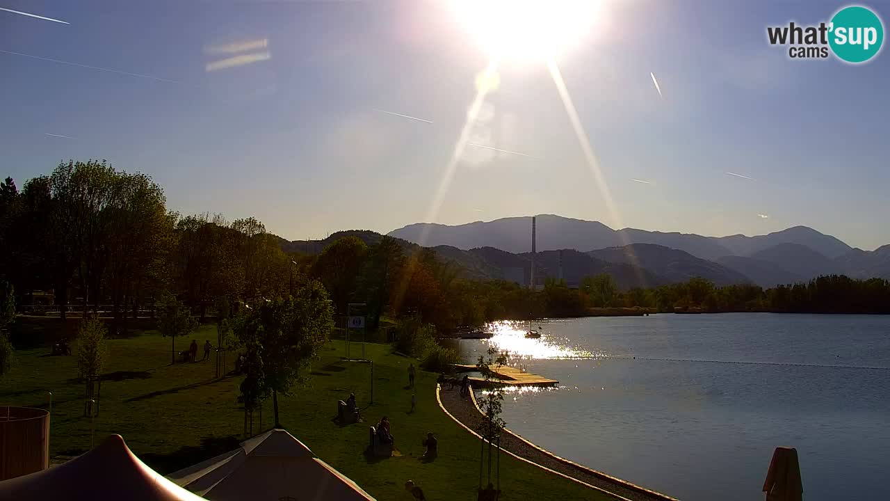 Webcam lago Velenje – Vista en directo desde Velenje Beach