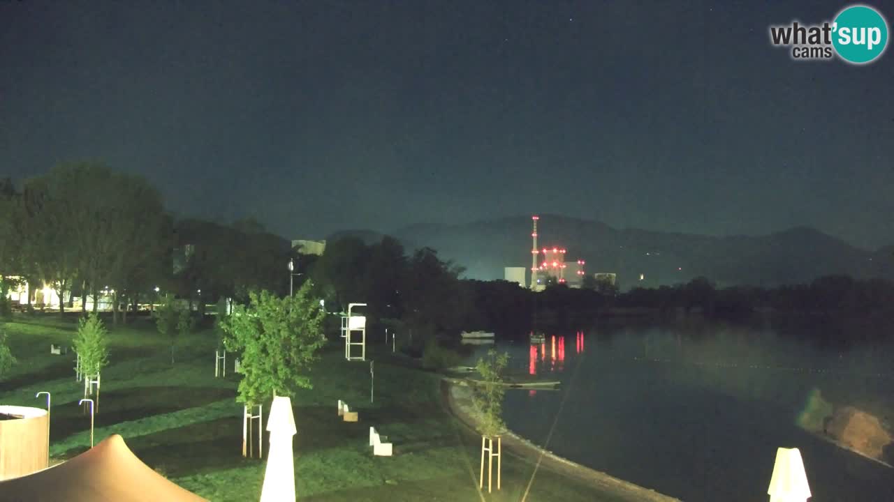 Webcam lago Velenje – Vista en directo desde Velenje Beach