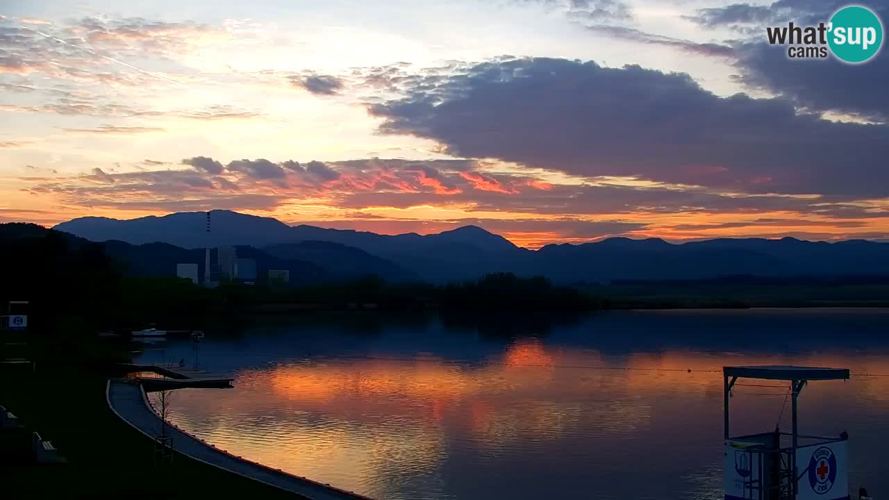 Webcam lac de Velenje – Vue en direct depuis Velenje Beach
