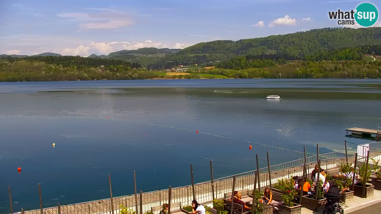 Spletna kamera Velenjsko jezero – Pogled v živo z Velenjske plaže