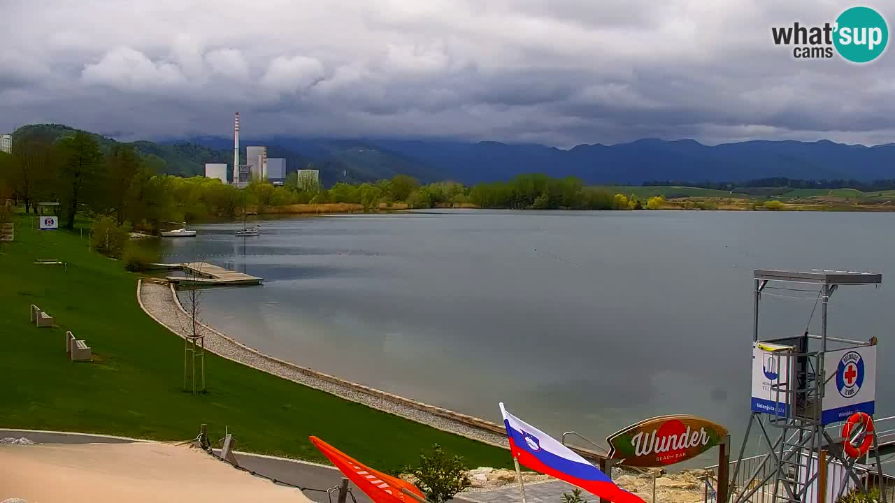 Webcam lac de Velenje – Vue en direct depuis Velenje Beach