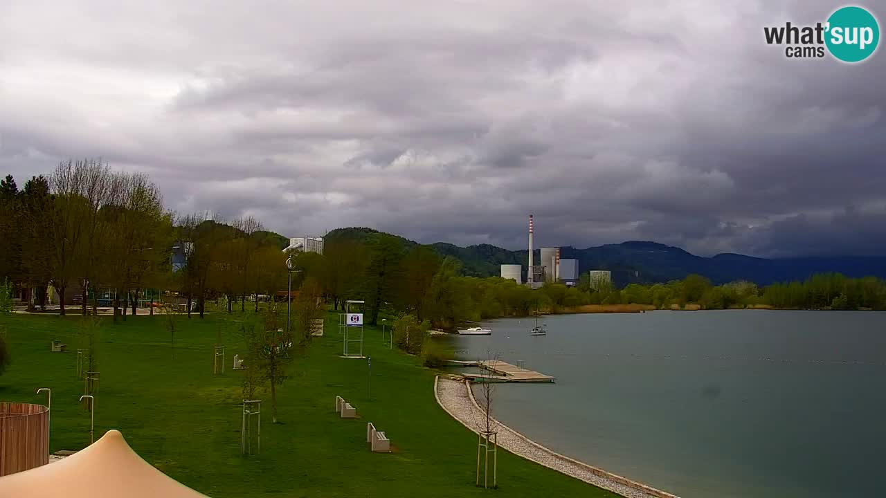 Webcam lac de Velenje – Vue en direct depuis Velenje Beach