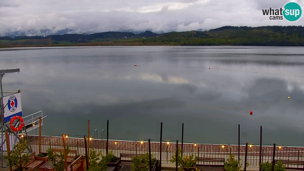 Webcam lago Velenje – Vista en directo desde Velenje Beach