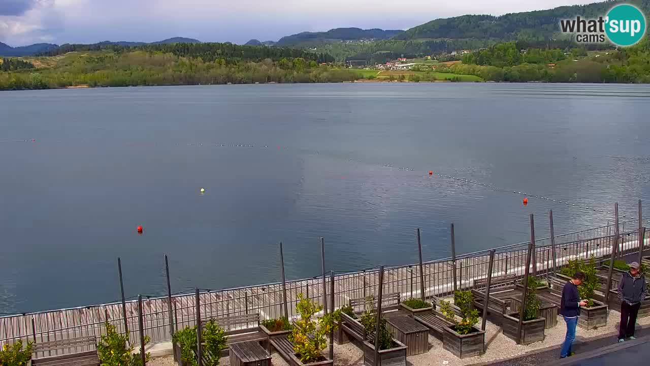 Spletna kamera Velenjsko jezero – Pogled v živo z Velenjske plaže