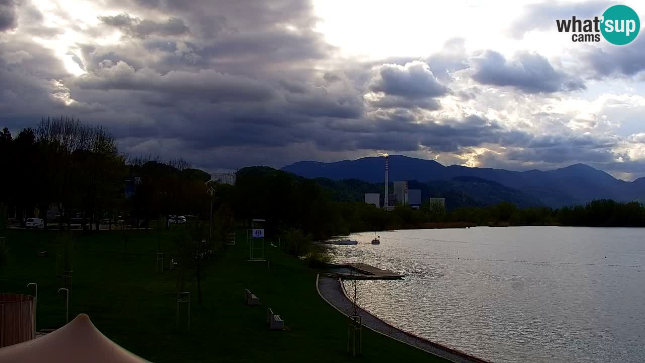 Webcam lago Velenje – Vista en directo desde Velenje Beach