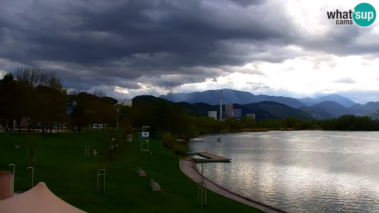 Webcam lago Velenje – Vista en directo desde Velenje Beach
