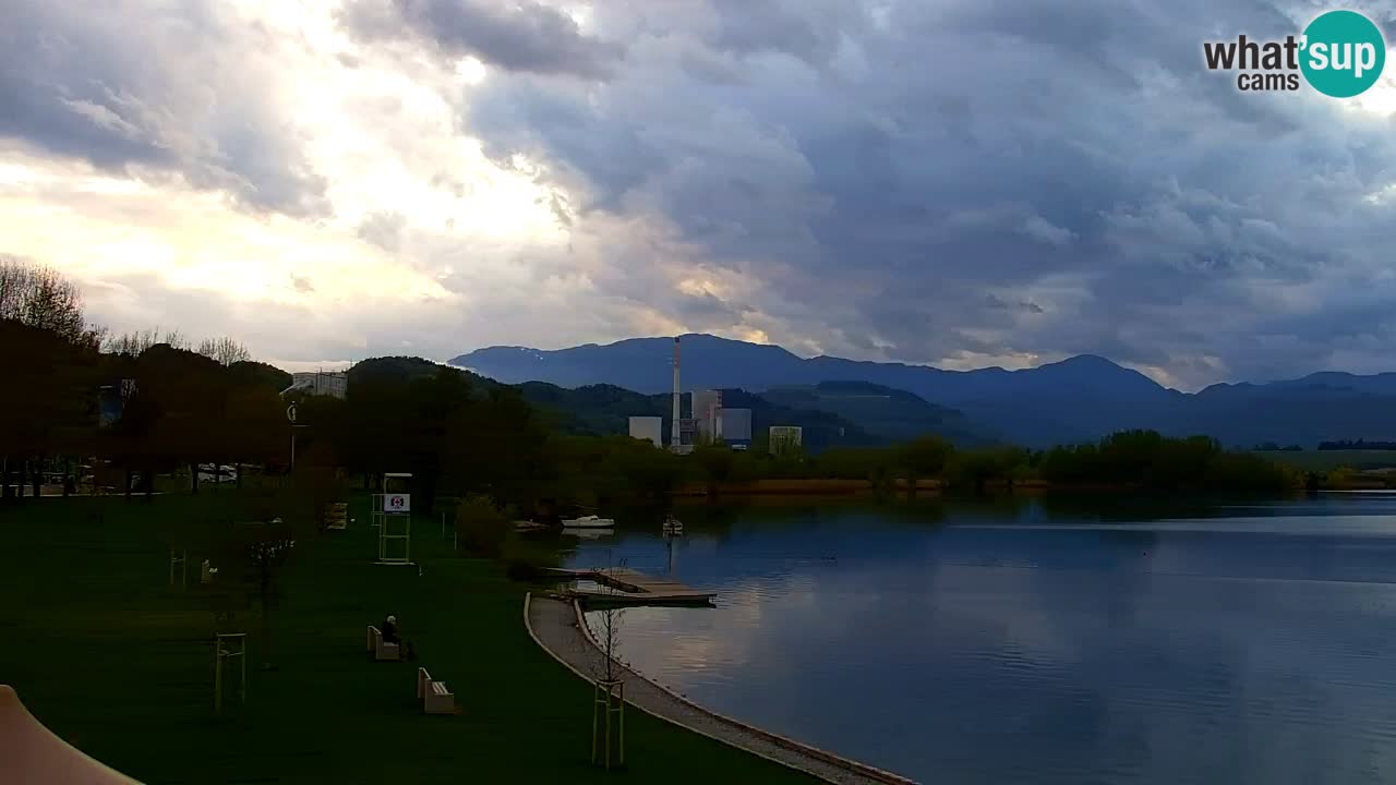 Webcam lago Velenje – Vista en directo desde Velenje Beach