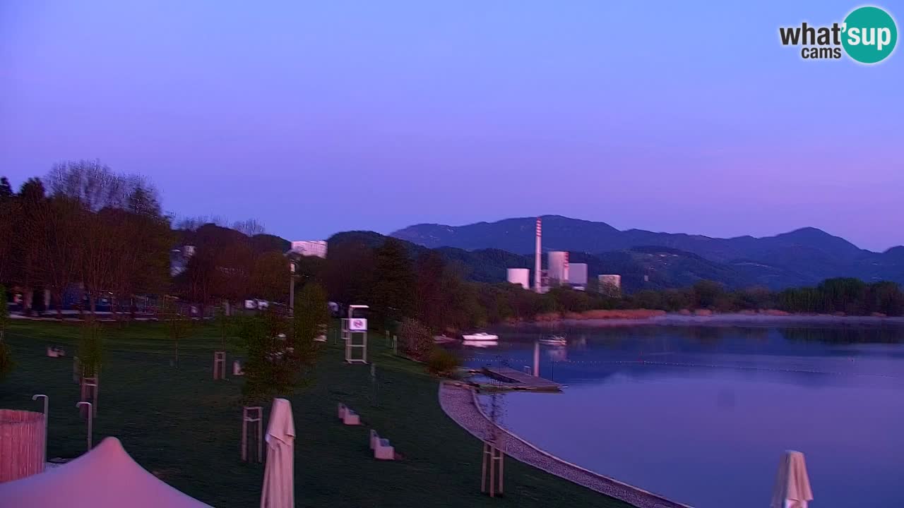 Webcam lago Velenje – Vista en directo desde Velenje Beach