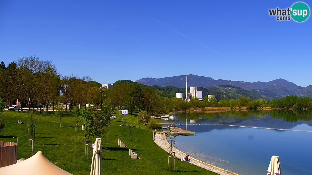 Webcam lac de Velenje – Vue en direct depuis Velenje Beach
