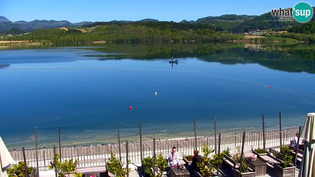 Webcam lago Velenje – Vista en directo desde Velenje Beach