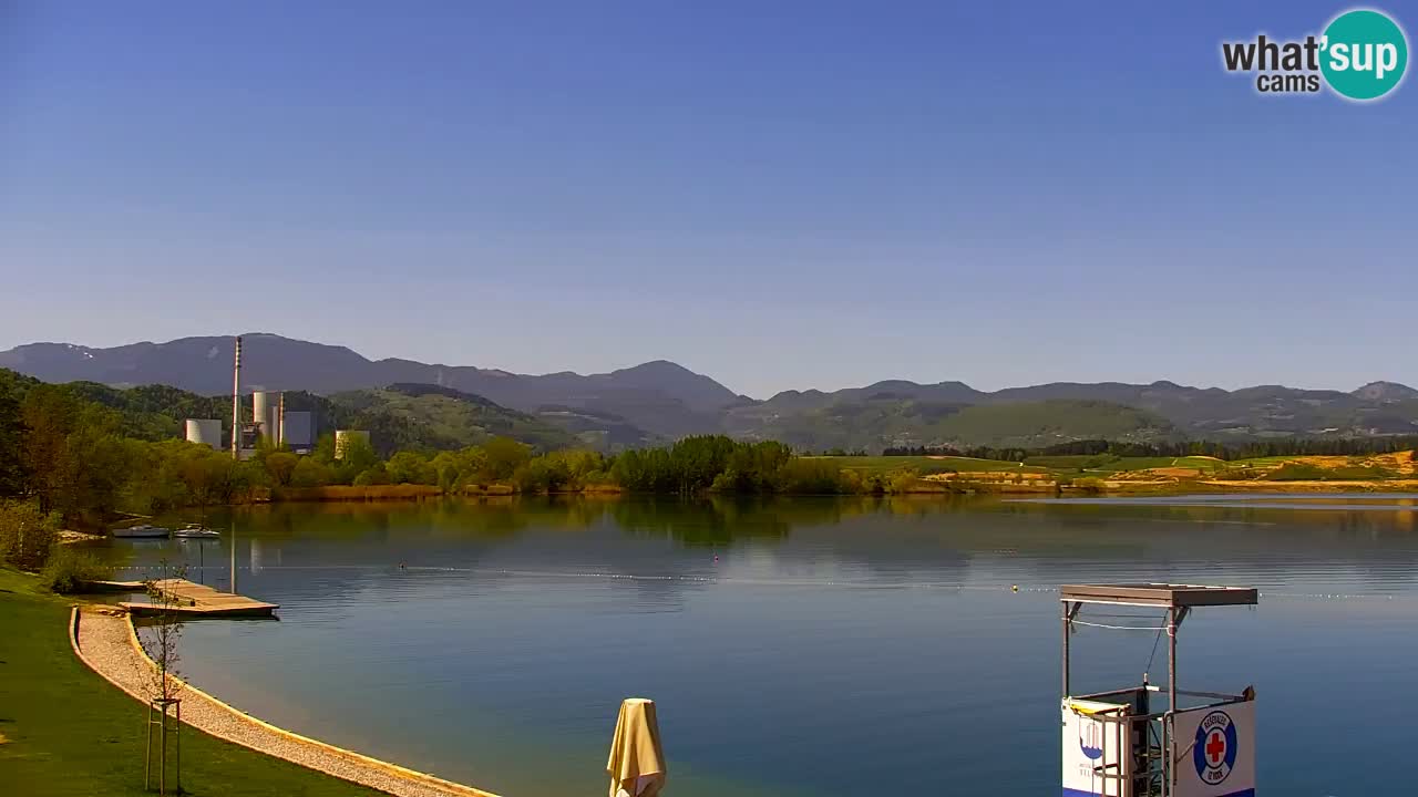 Web kamera Velenjsko jezero – Plaža Velenje uživo