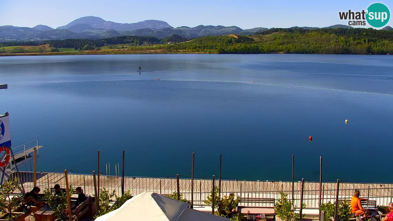 Webcam lago Velenje – Vista en directo desde Velenje Beach