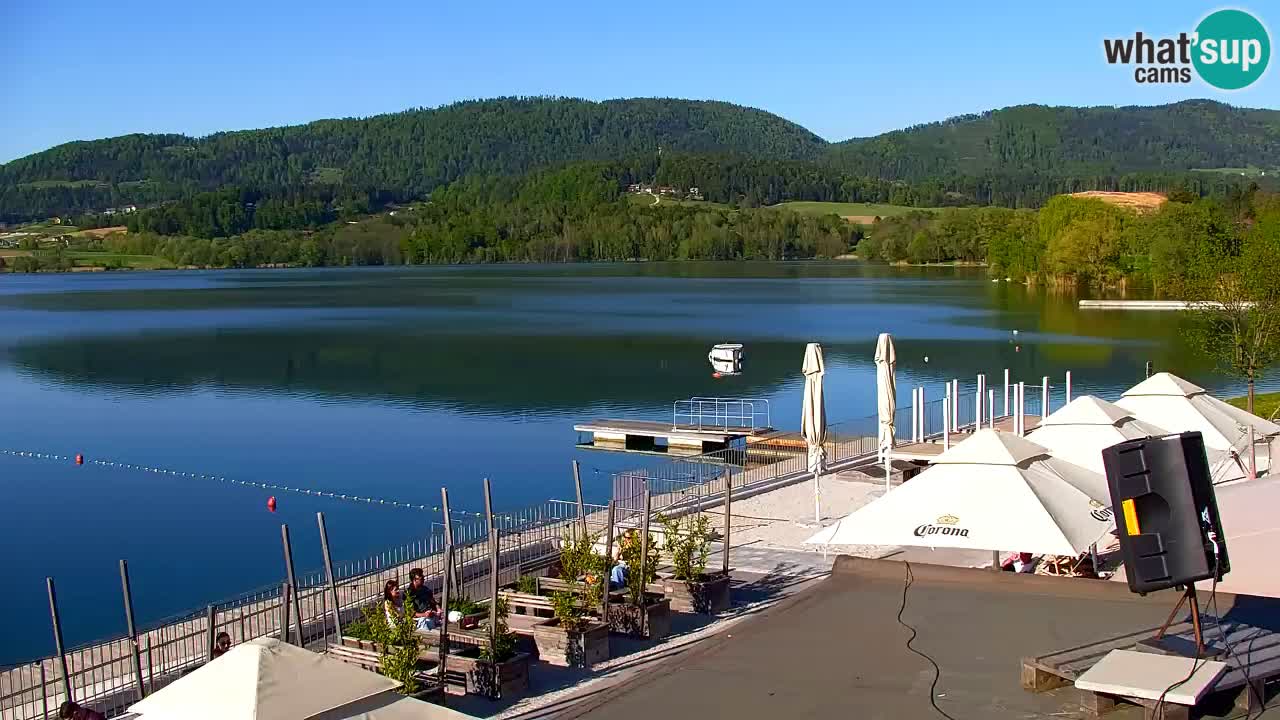 Webcam lago Velenje – Vista en directo desde Velenje Beach