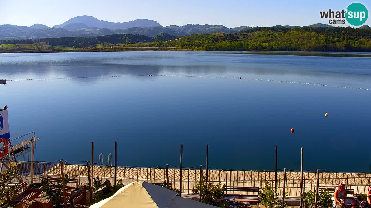 Webcam lago Velenje – Vista en directo desde Velenje Beach