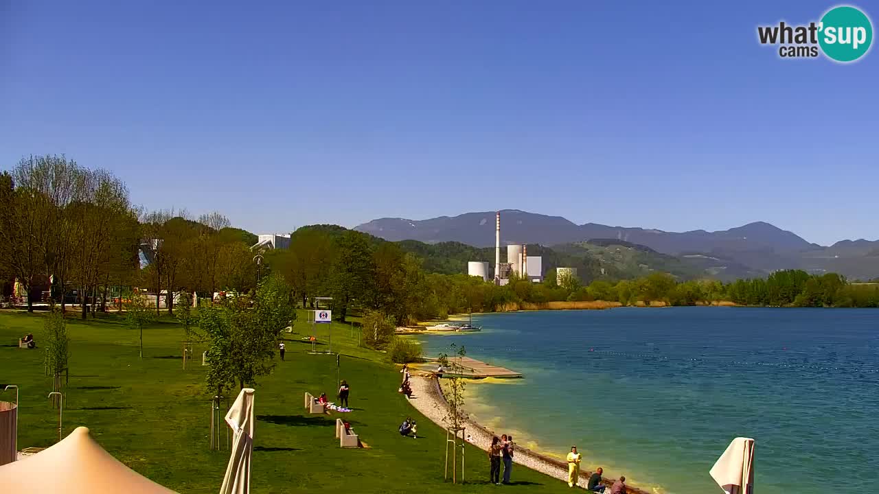 Webcam Lago di Velenje – Spiaggia di Velenje in diretta
